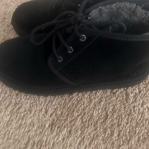 UGG Black Suede Ankle Boots